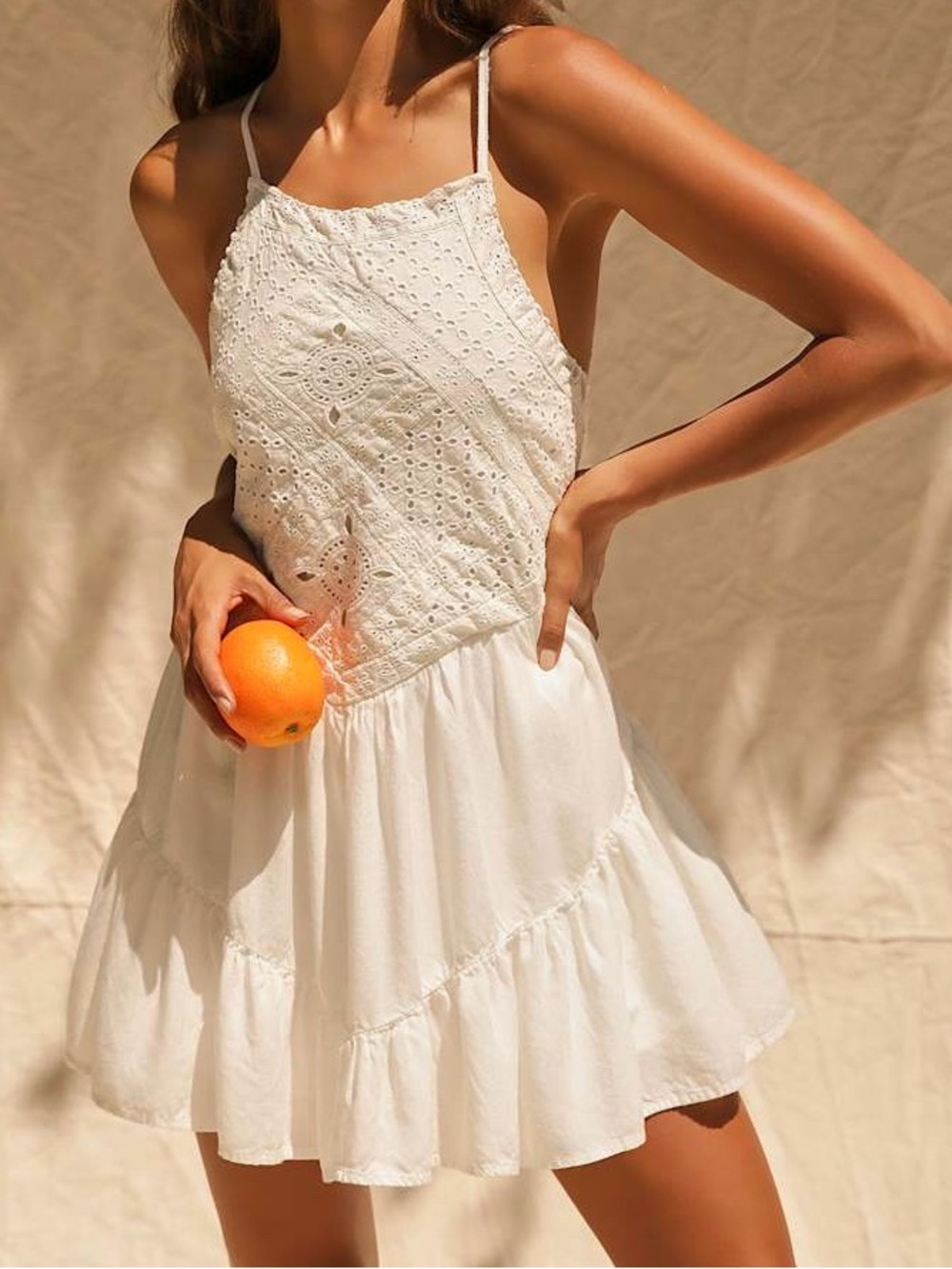 Lulu’s Imagination Eyelet Lace Mini Dress Women’s XS NWT